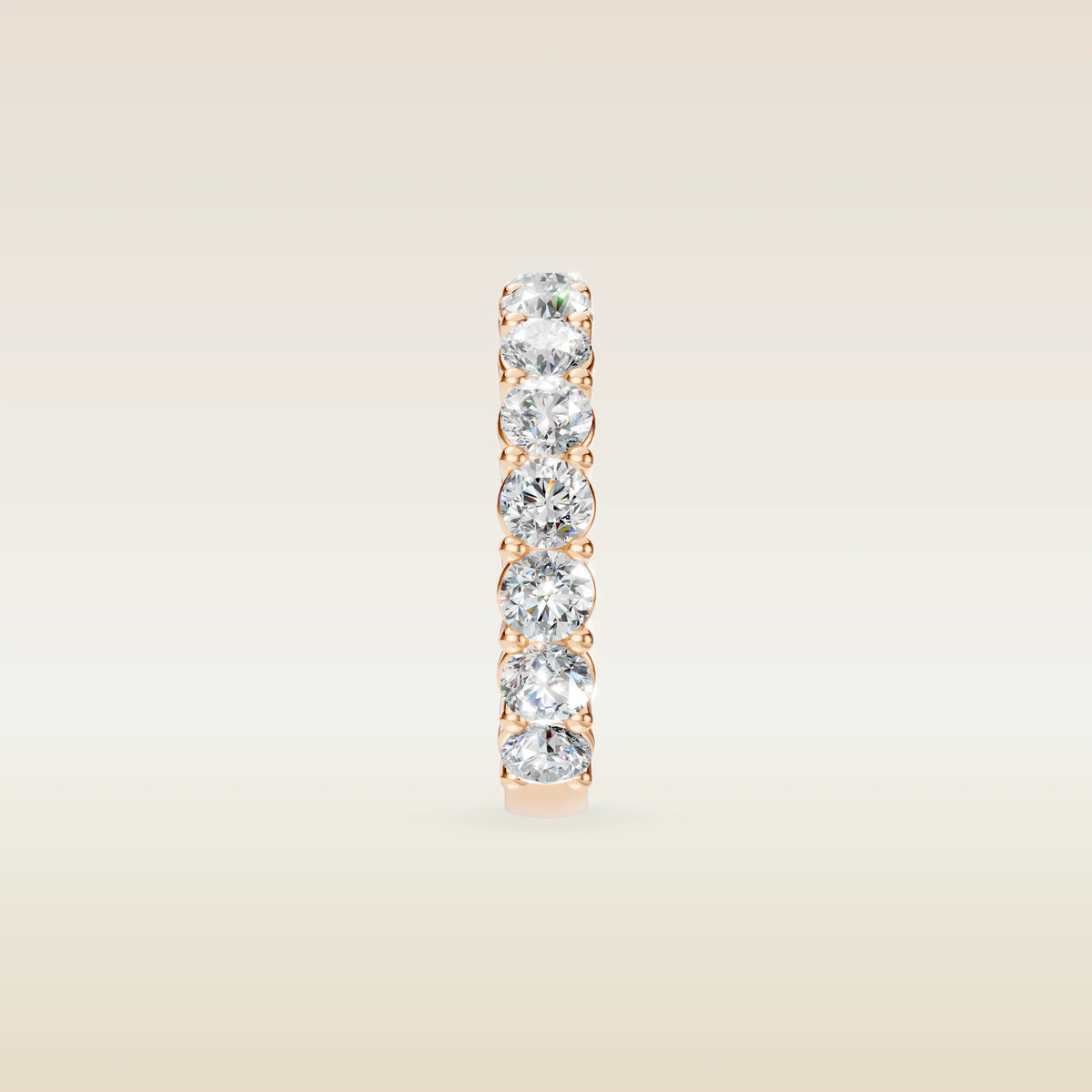 Round Shaped 3/4 Eternity Band, view 11