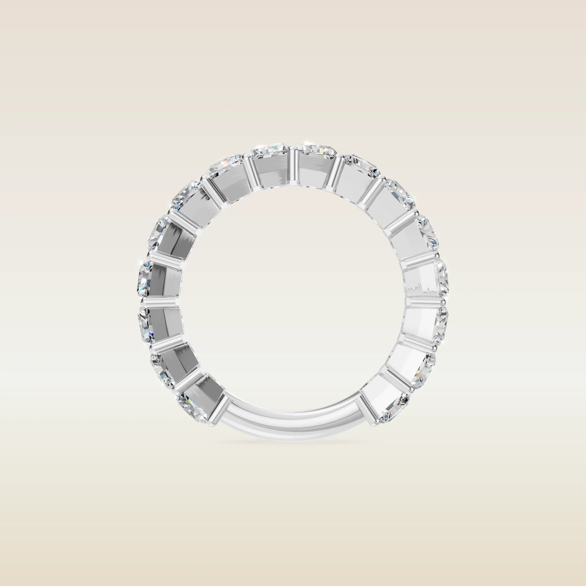 Radiant Shaped 3/4 Eternity Band, view 6