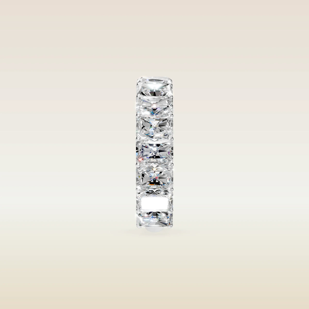 Radiant Shaped 3/4 Eternity Band, view 7