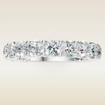 Round Shaped 3/4 Eternity Band, view 8