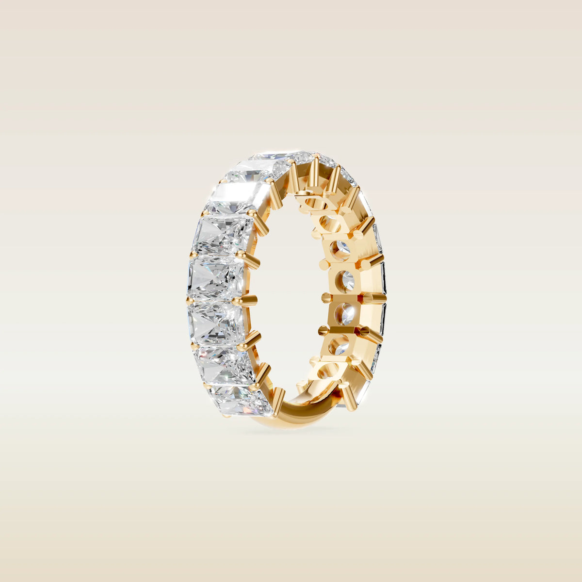 Radiant Shaped 3/4 Eternity Band, view 1