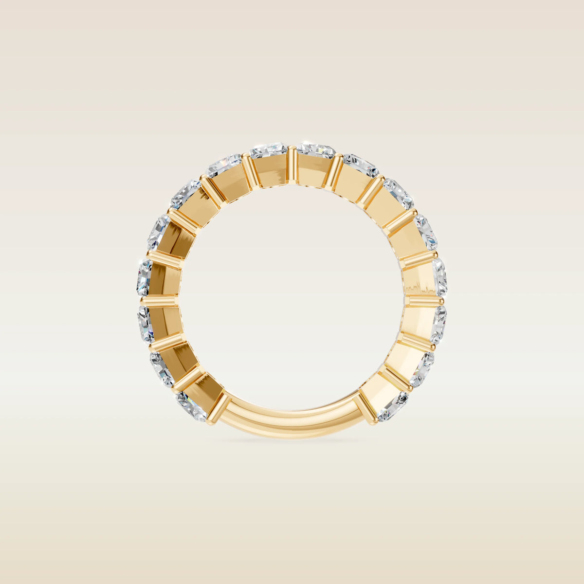 Radiant Shaped 3/4 Eternity Band, view 2