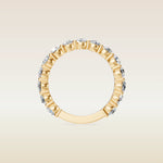 Round Shaped 3/4 Eternity Band, view 2