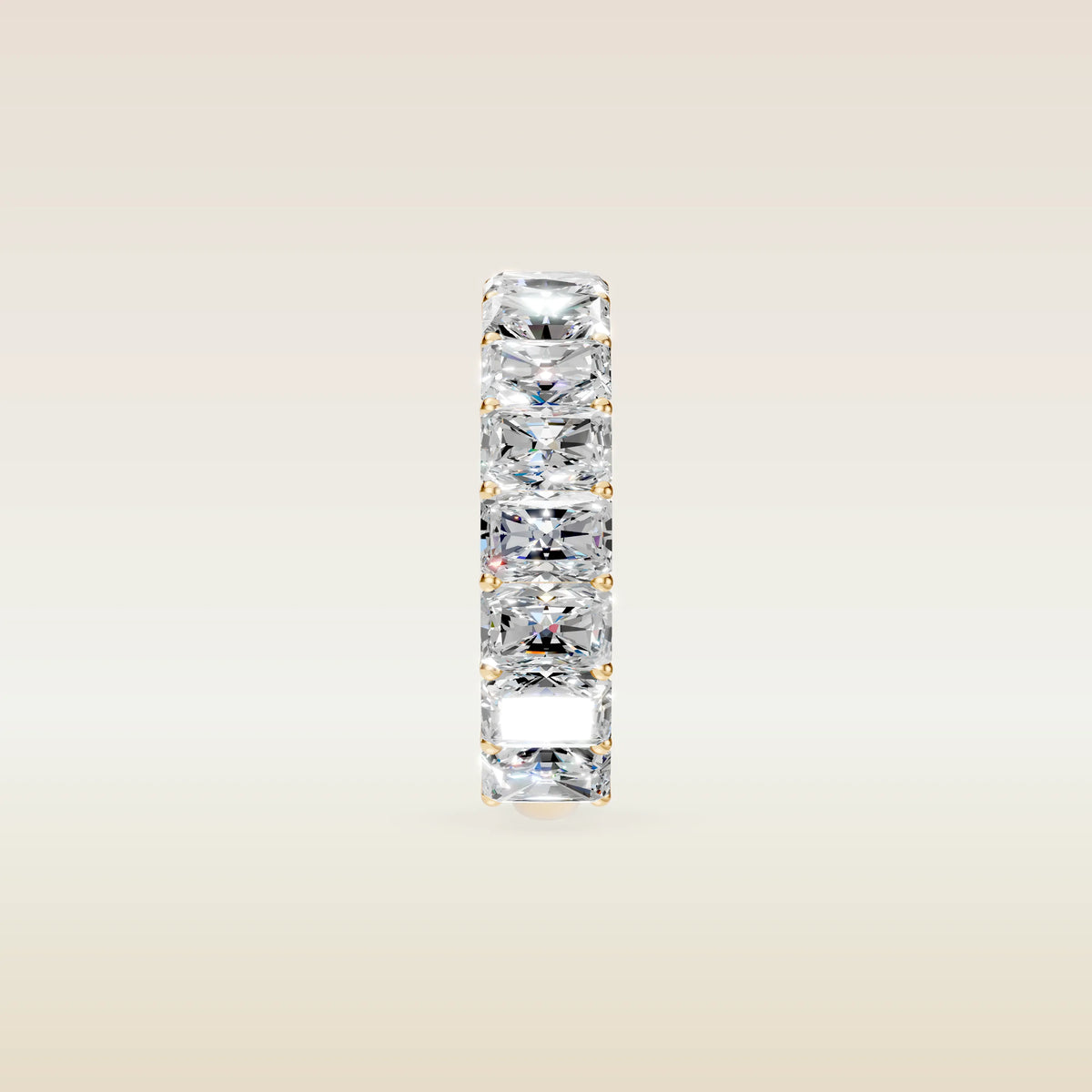 Radiant Shaped 3/4 Eternity Band, view 3