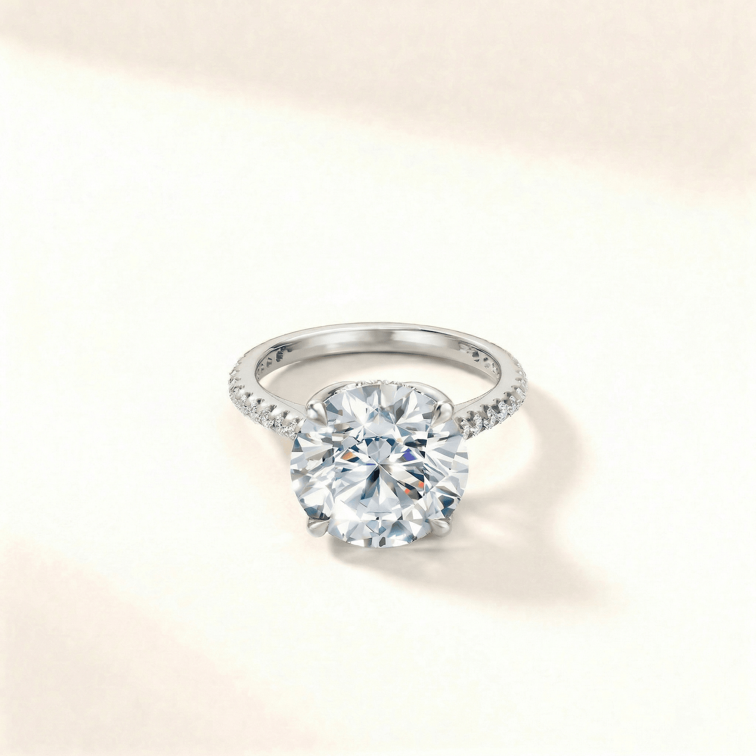 Tulip Hidden Halo Pave