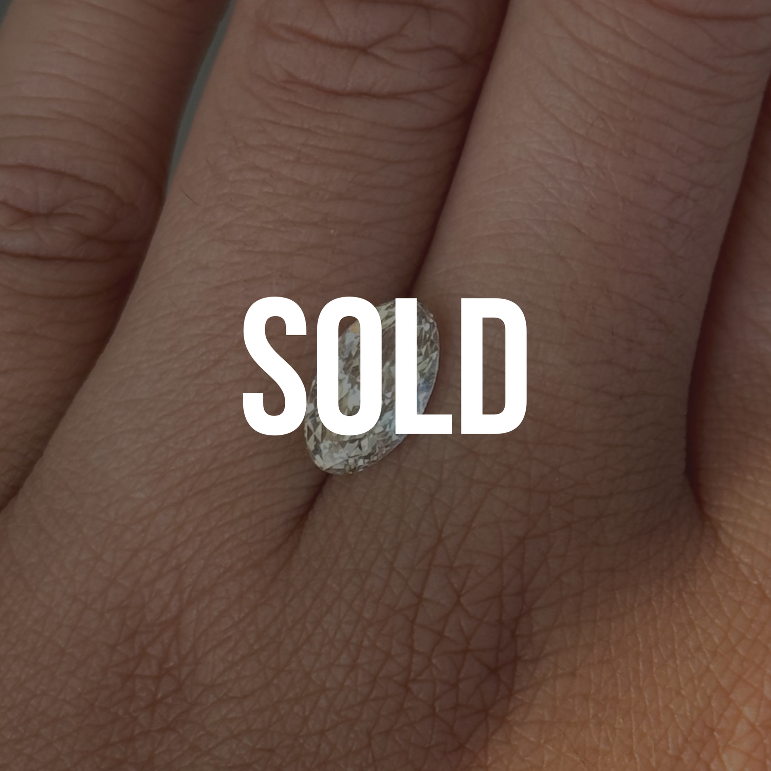 SOLD - 2.50ct Moval Champagne Diamond