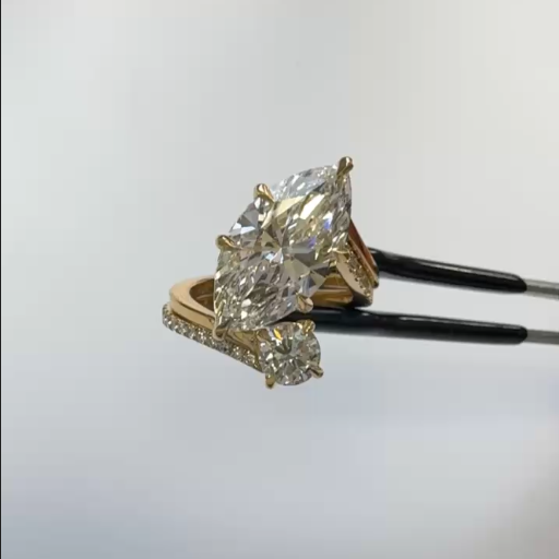 Yeritza's Custom Ring & Wedding Band Combo