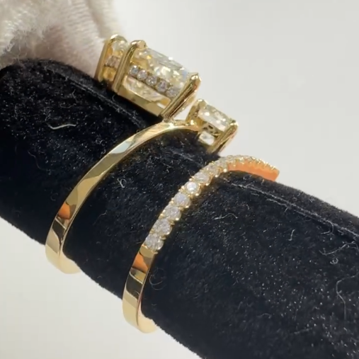 Yeritza's Custom Ring & Wedding Band Combo