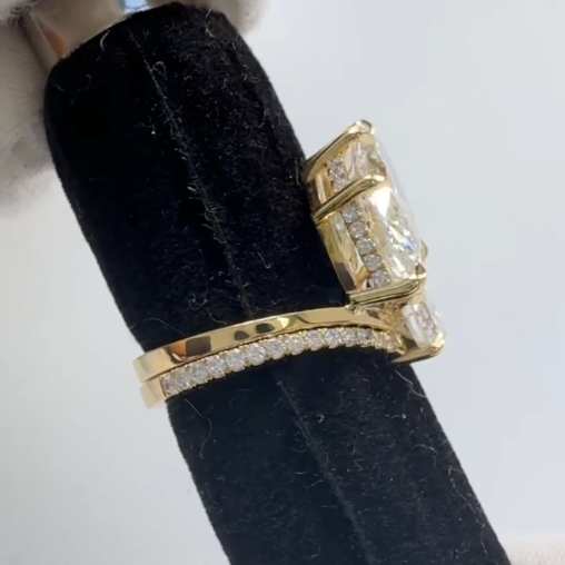Yeritza's Custom Ring & Wedding Band Combo