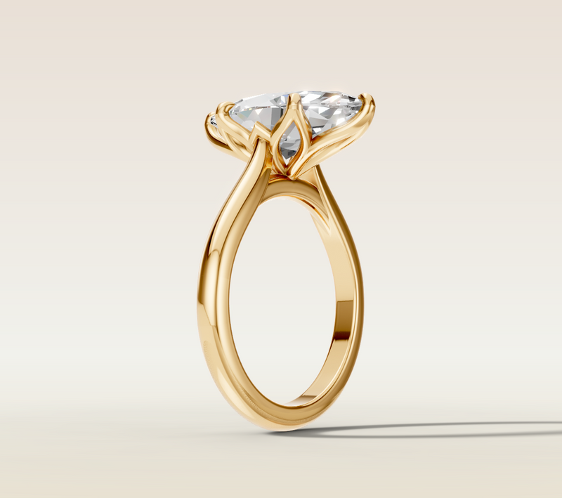 6 petal Marquise top view