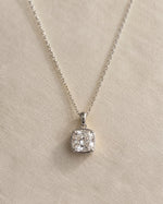 Coast to Coast Pendant, cushion diamond in 14K white gold