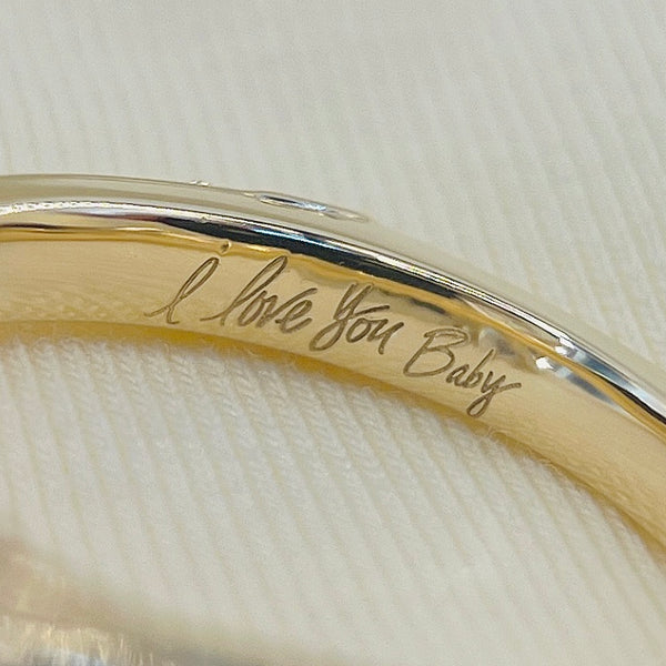 Love Note engraving, inside the band
