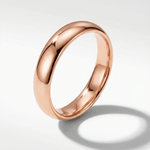 Rounded Wedding Band, view 3
