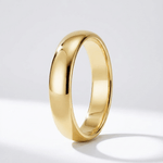 Rounded Wedding Band, view 1