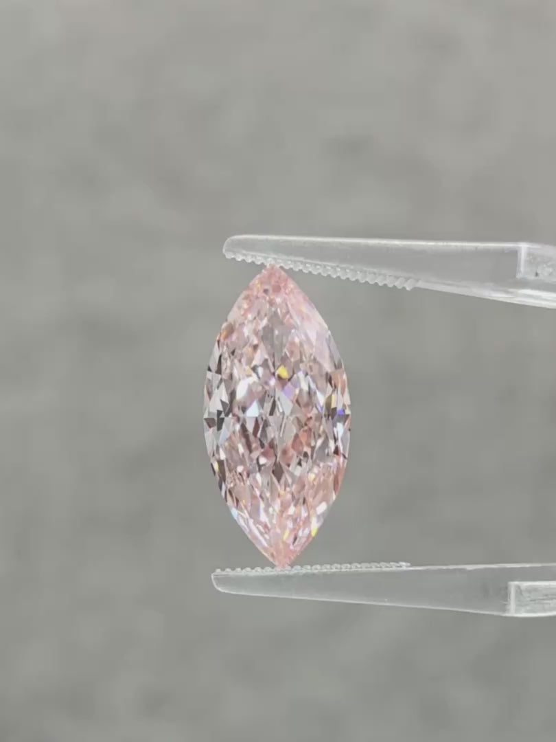 4.77ct Marquise Pink Lab Diamond video