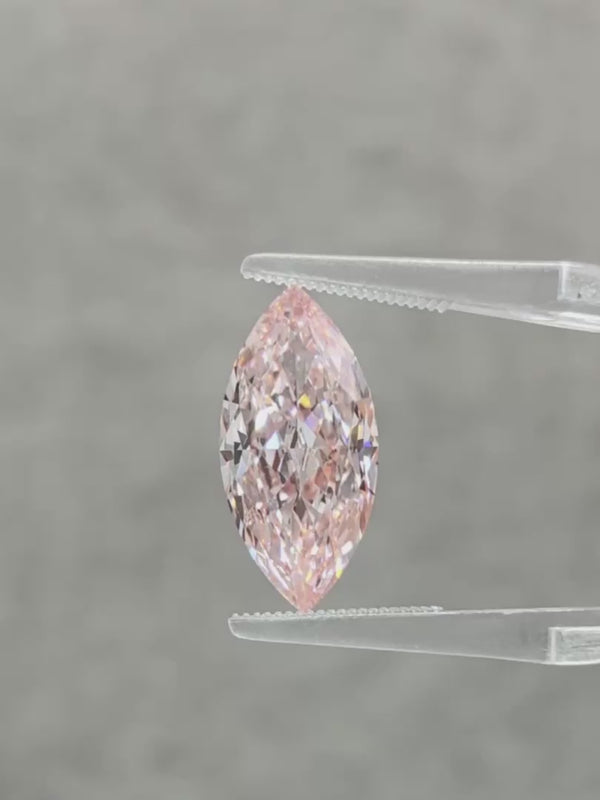 4.77ct Marquise Pink Lab Diamond