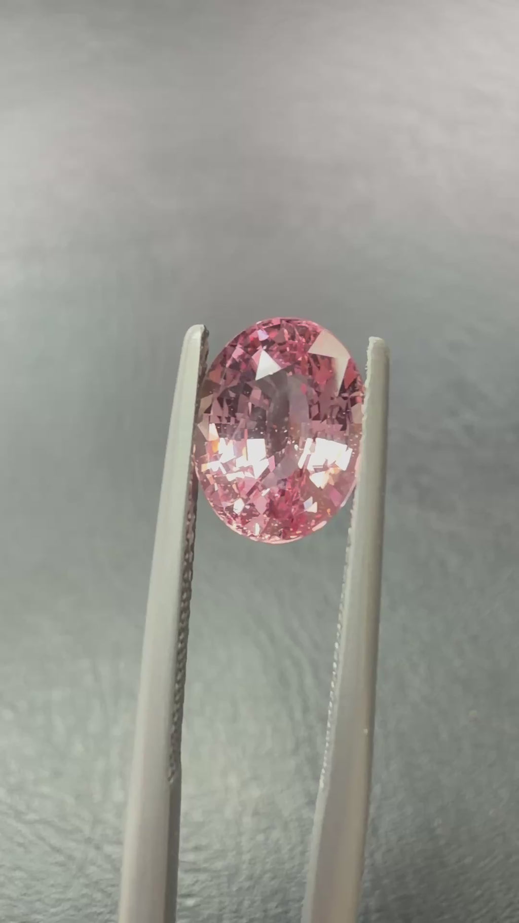 Natural 3.34ct Oval Padparadscha Sapphire, video