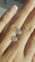 Pair of 1.5ct rose octagonal lab diamonds second video