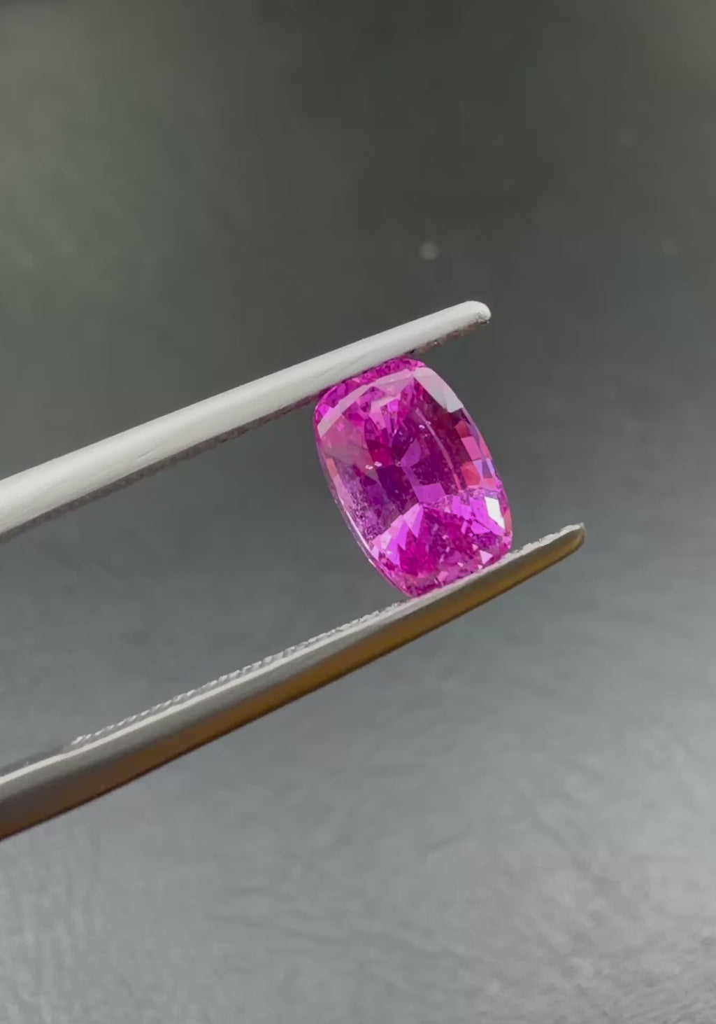 Natural 2.37ct Cushion Pink Sapphire, video