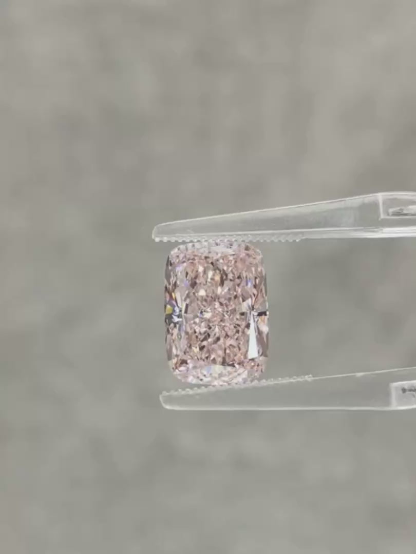 4.01ct Cushion Pink Lab Diamond video
