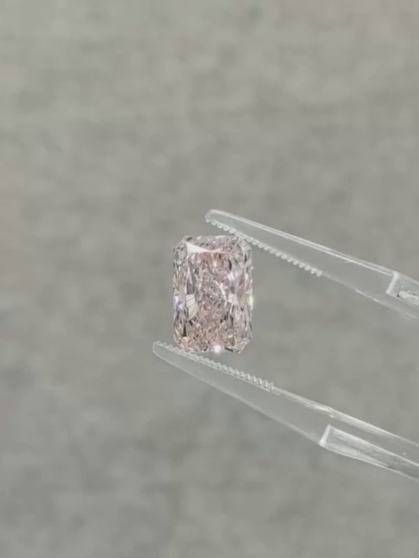 3.60ct Radiant Pink Lab Diamond