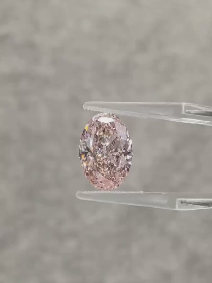 4.83ct Oval Pink Lab Diamond video