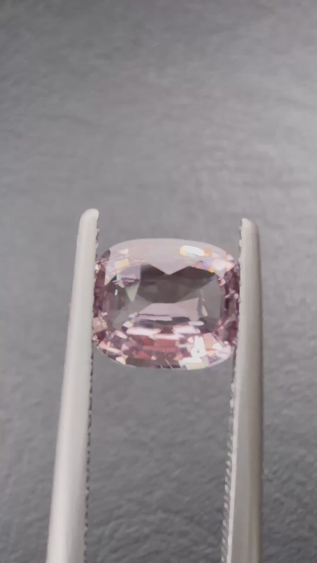 Natural 1.74ct Cushion Light Pink Sapphire, video