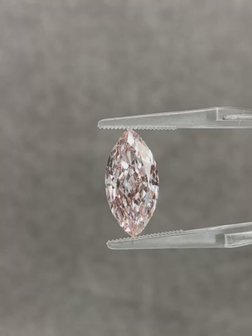 3.86ct Marquise Pink Lab Diamond video