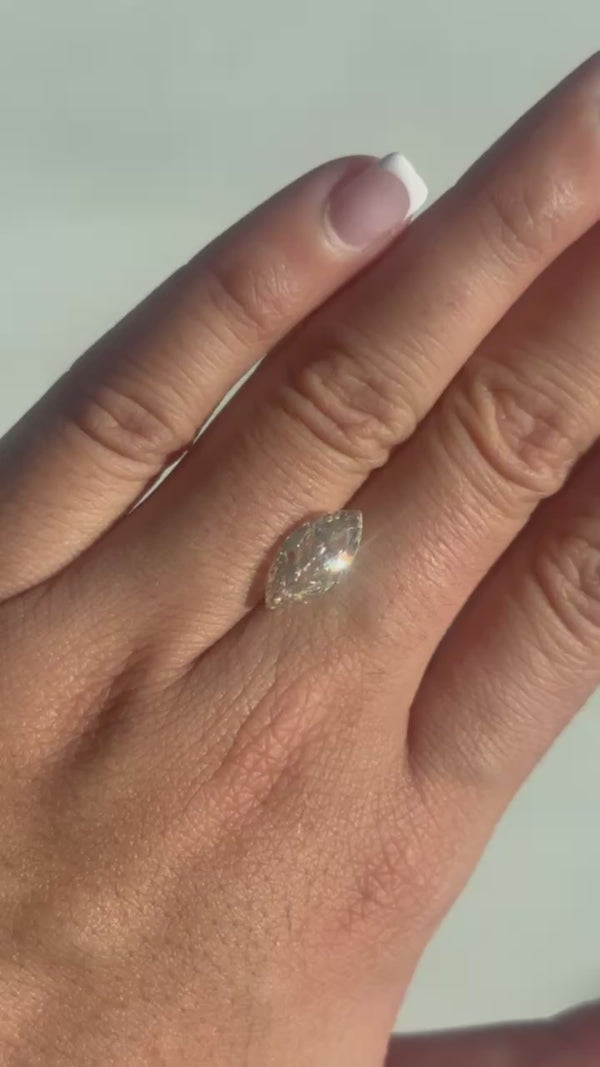 3.16ct Marquise Champagne Diamond