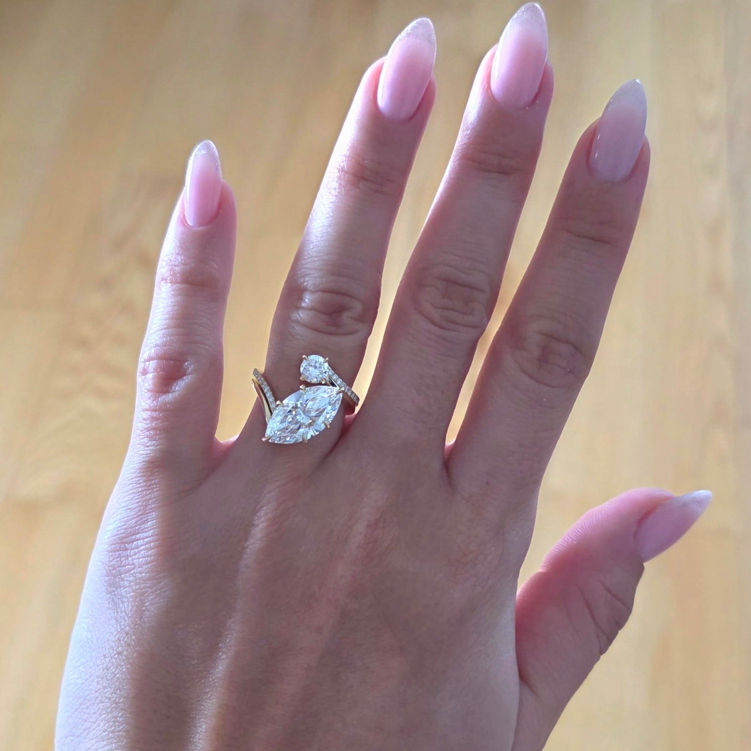 Yeritza's Custom Ring & Wedding Band Combo